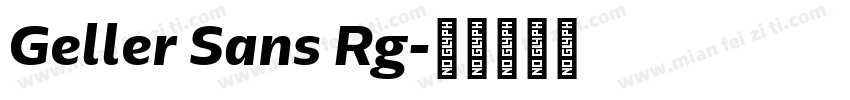 Geller Sans Rg字体转换